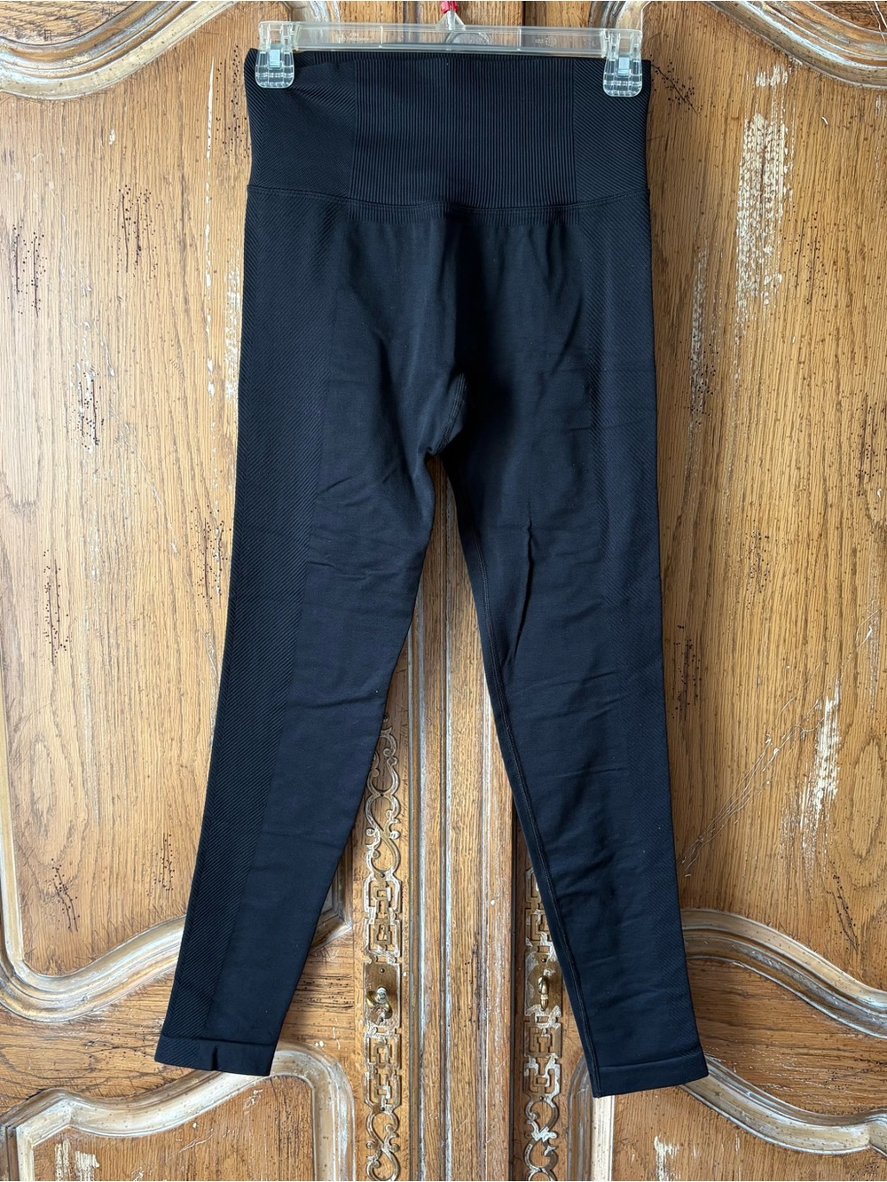 all in motion Black High-Rise Leggings with Textured Panels